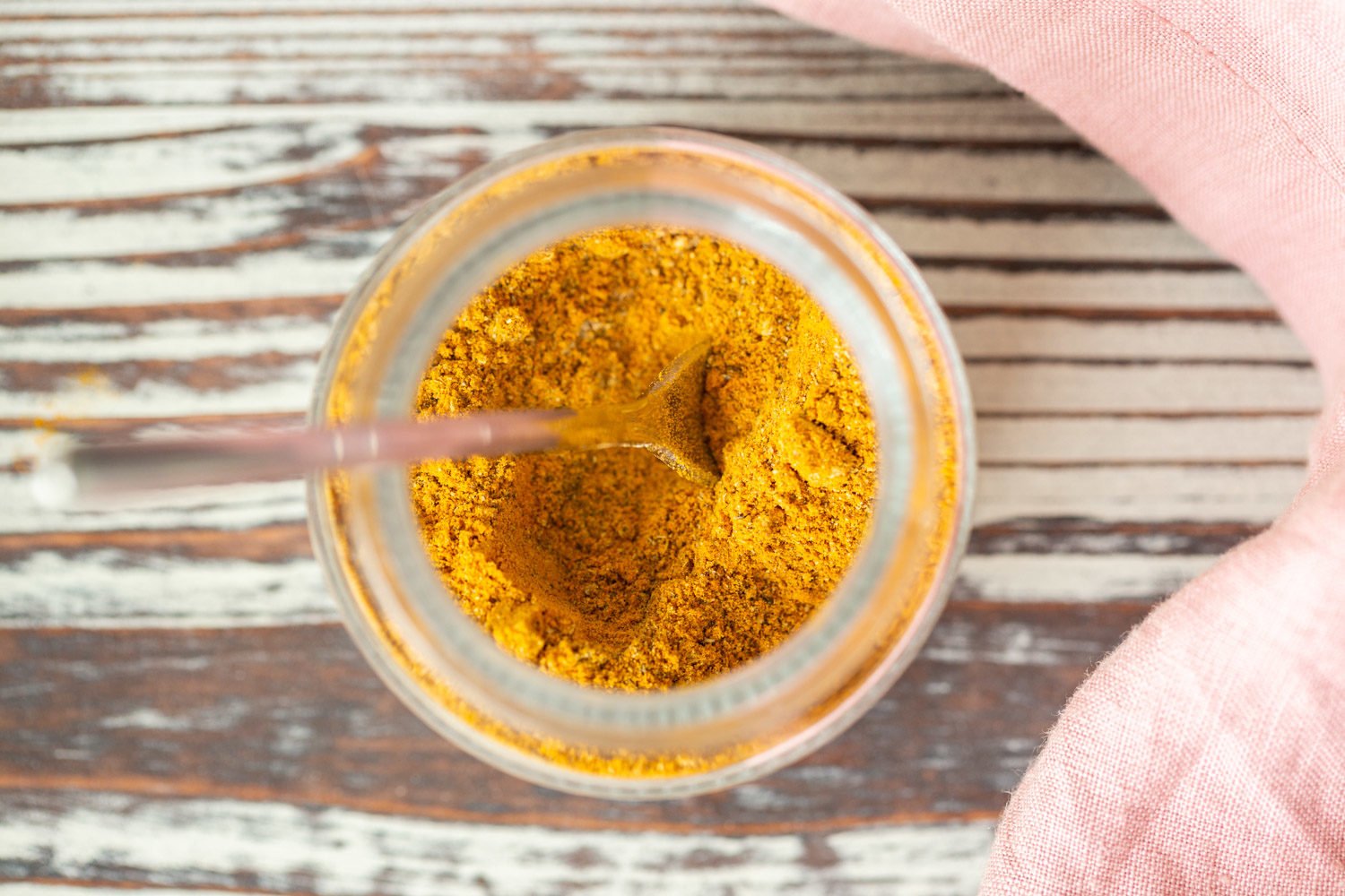 Our Golden Chai Mix in a glass container