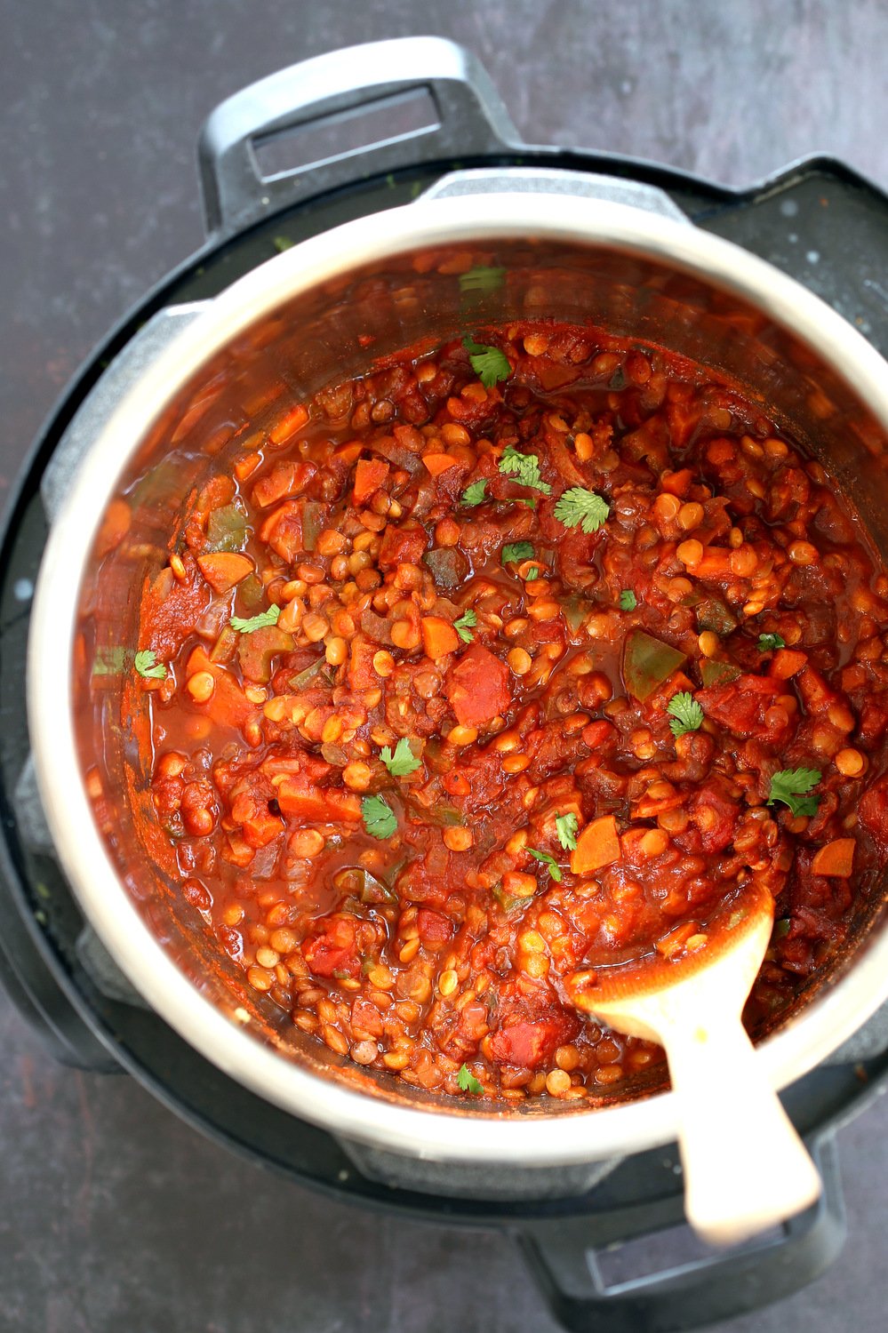 Vegan Lentil Sloppy Joes in Instant Pot
