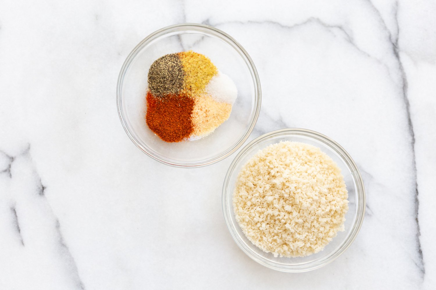 Breadcrumb and spice coating for for our Vegan Portobello Mushroom Burger