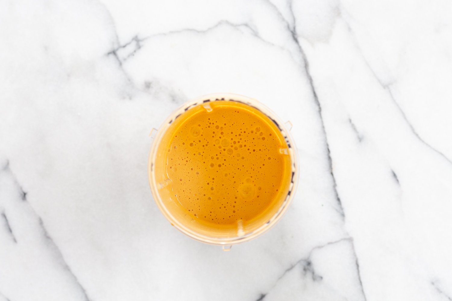 Our Vegan Cream Cajun Pasta Sauce in a bleender
