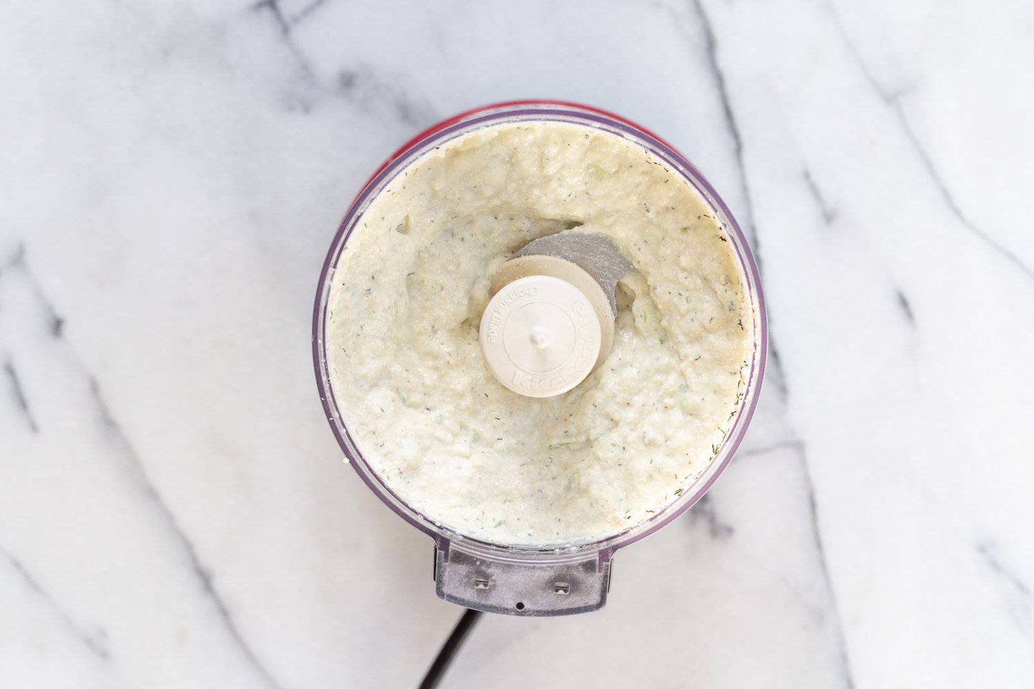 Vegan Tzatziki in a food processor
