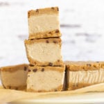 These Vegan Cookie Dough Ice Cream Sandwiches use a quick oat flour cookie dough with coconut milk vanilla ice cream base all homemade. No Baking, no ice cream machine needed. Glutenfree Soyfree Recipe. 