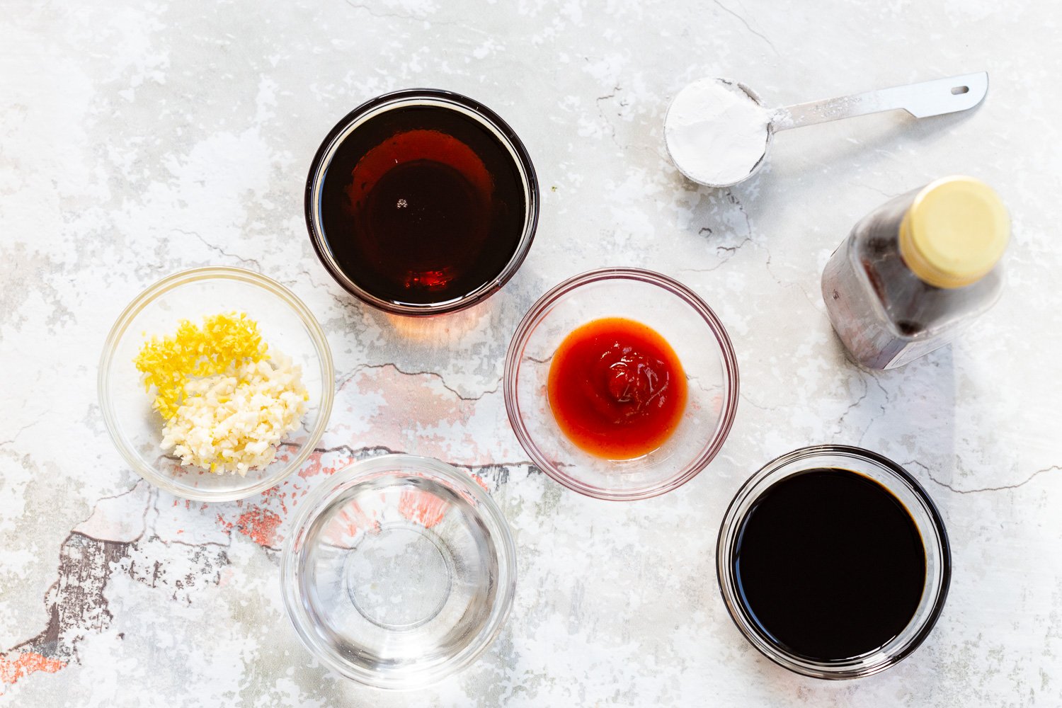Ingredients for our Sticky Sesame Cauliflower in Bowls