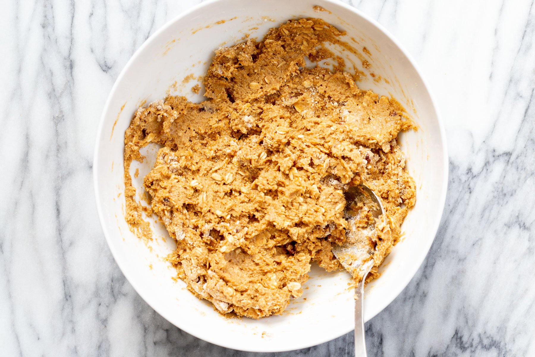pumpkin puree mixed with oats for gluten free pumpkin muffins