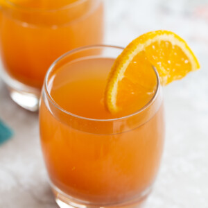 Instant Pot Apple Cider in glasses