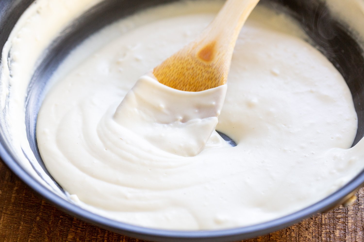 Vegan Mozzarella in a skillet