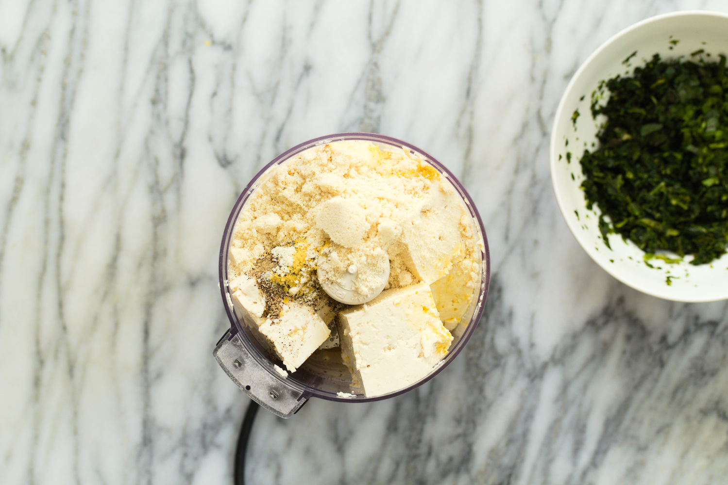 Tofu Ricotta for our Zucchini Lasagna