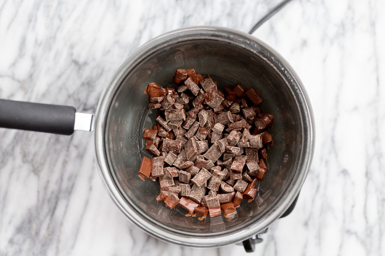 Chocolate in a double boiler