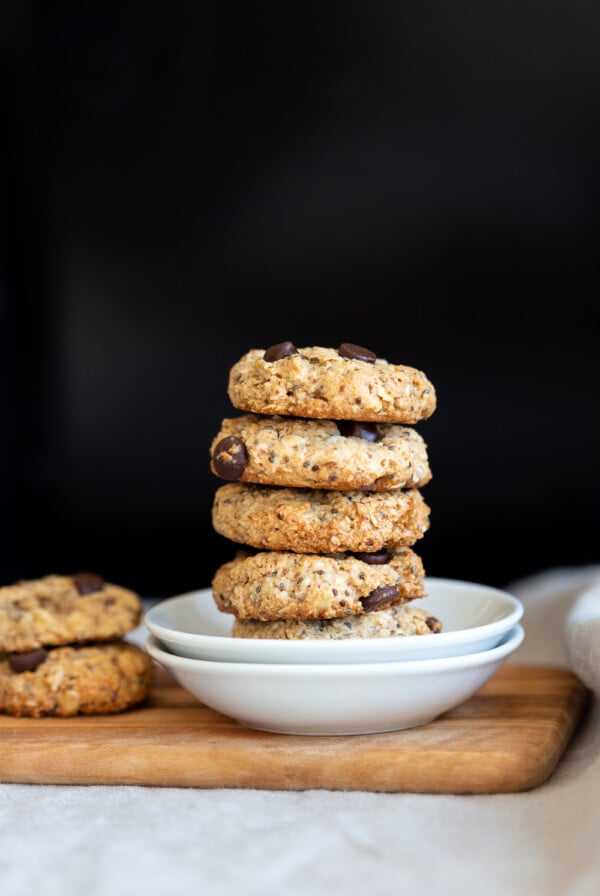 Vegan Breakfast Cookies in small white plate