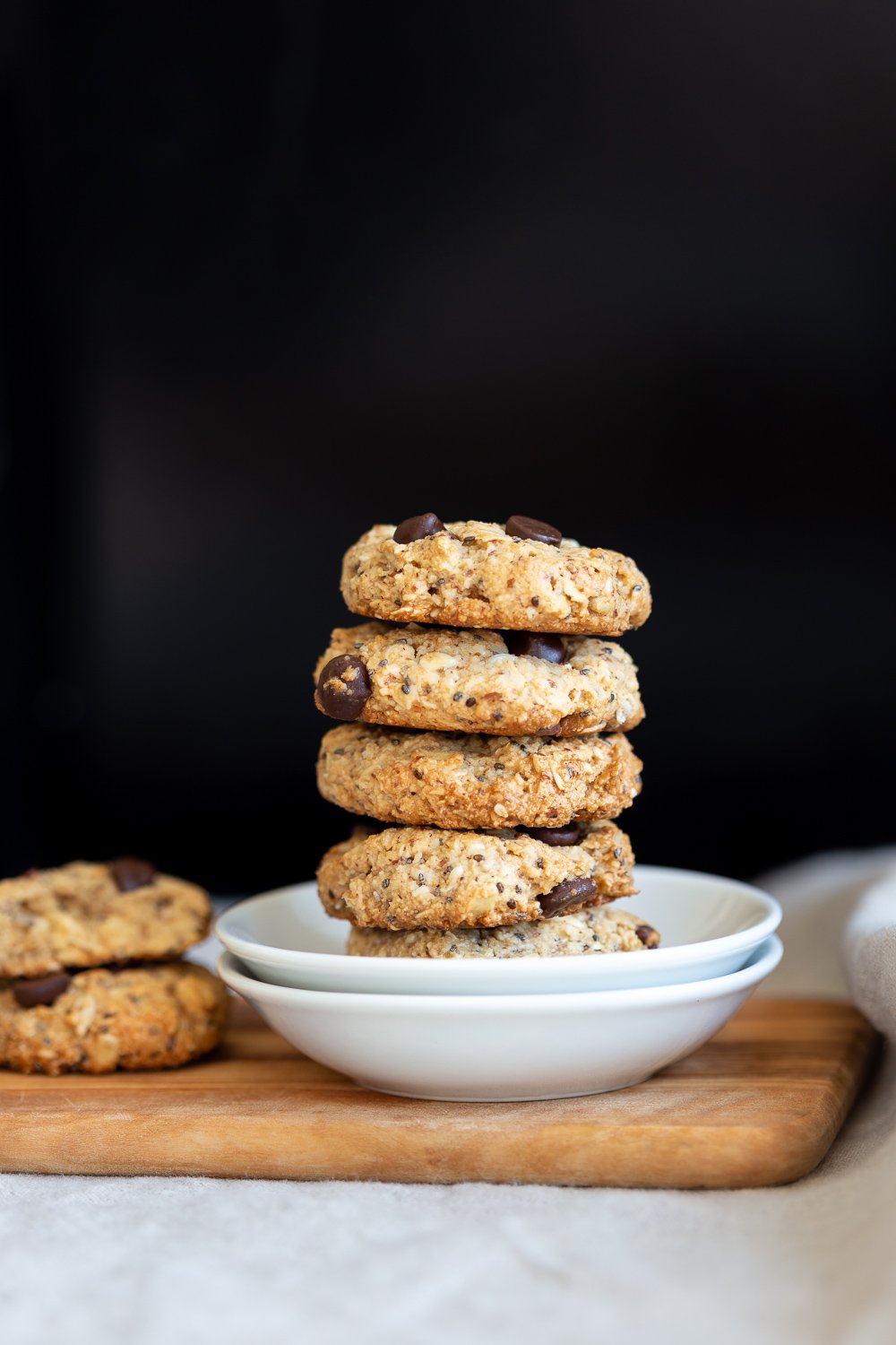 Vegan Breakfast Cookies in small white plate