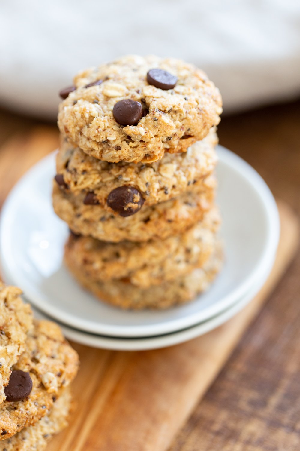 Vegan Breakfast Cookies in small white plate