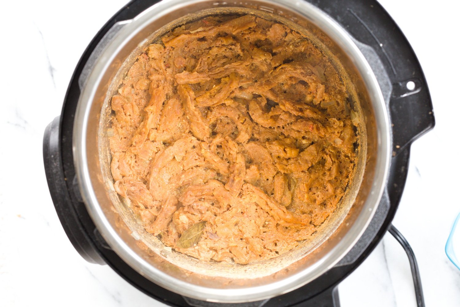 vegan curry recipe  vegan methi chicken curry with soy curls in an Instant Pot
