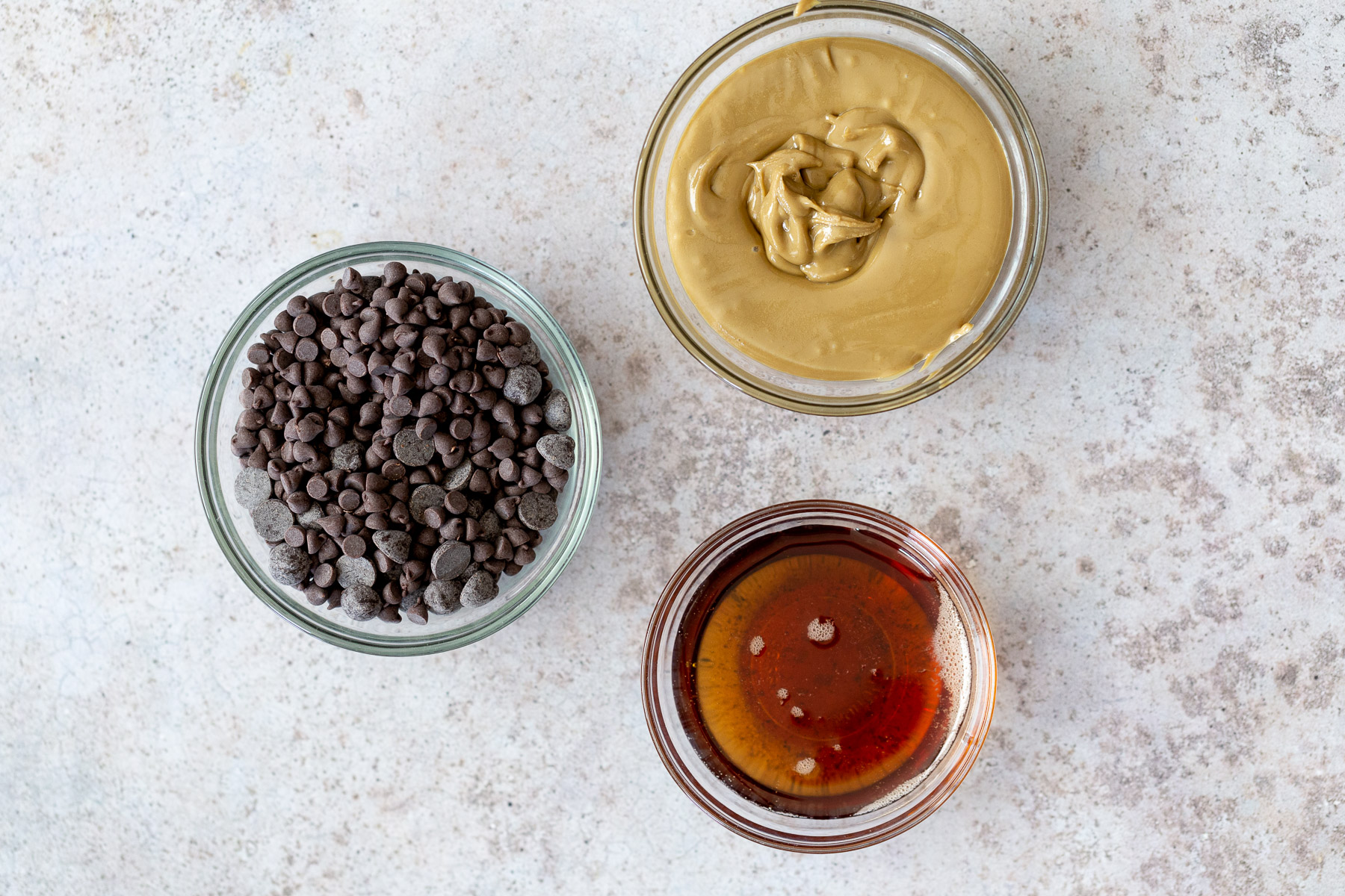 chocolate fudge recipe ingredients needed for making vegan chocolate fudge on a kitchen counter