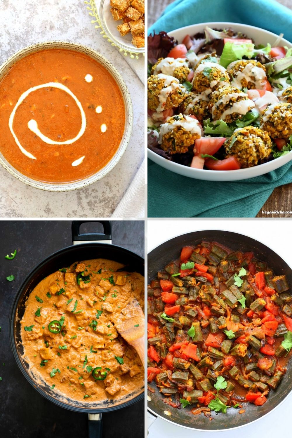 collage of tomato recipe ideas