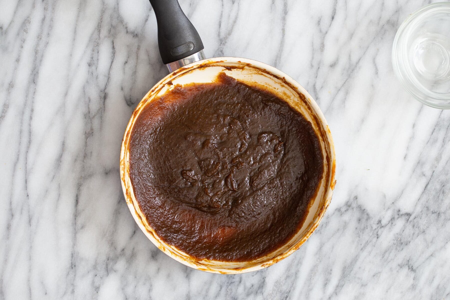 brown sugar pumpkin spice swirl for pancake batter in a saucepan