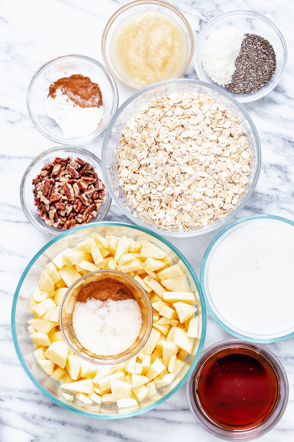 apple pie baked oatmeal ingredients needed for making apple pie baked oatmeal