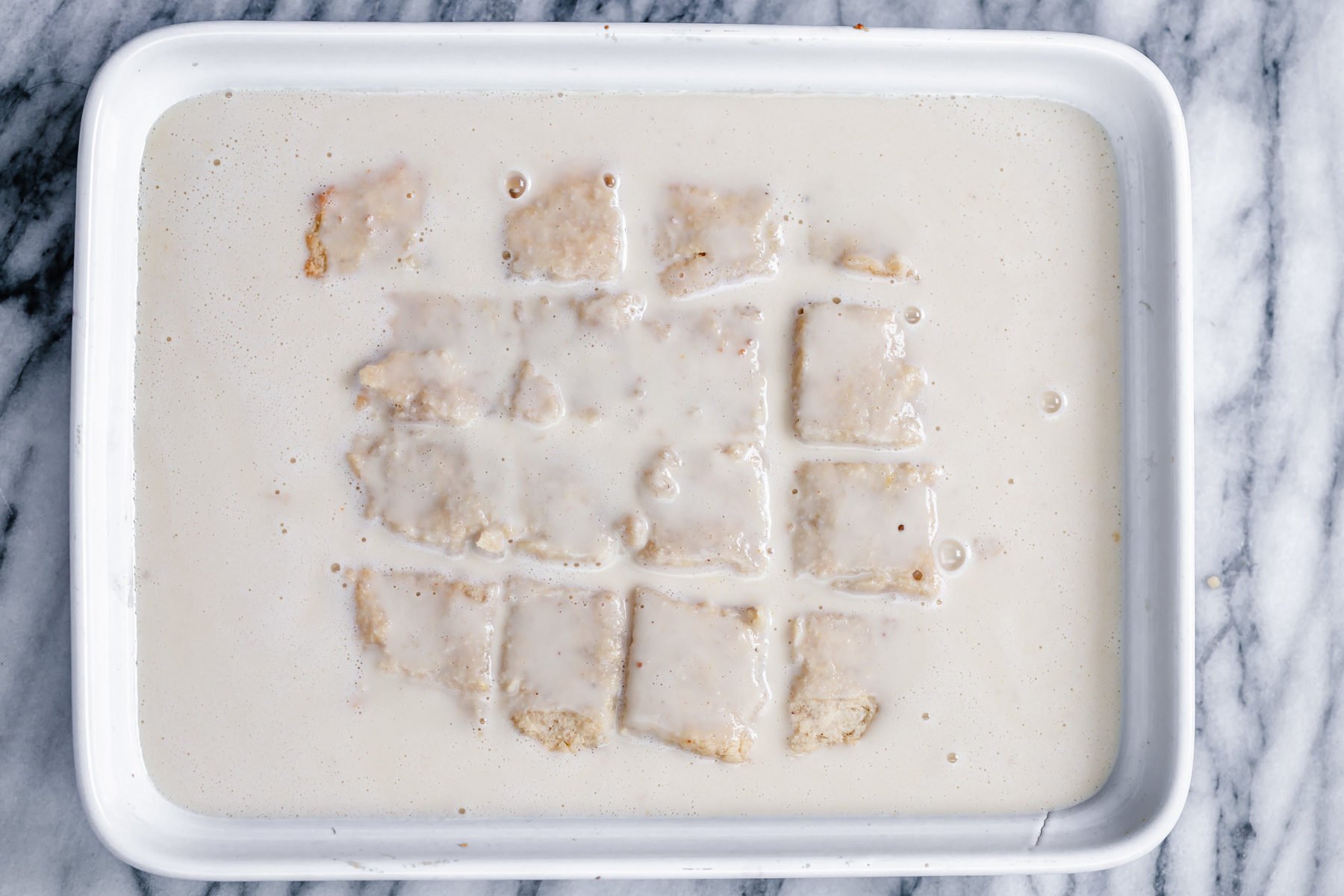 rasmalai cake vegan rasmalai dessert in a casserole dish
