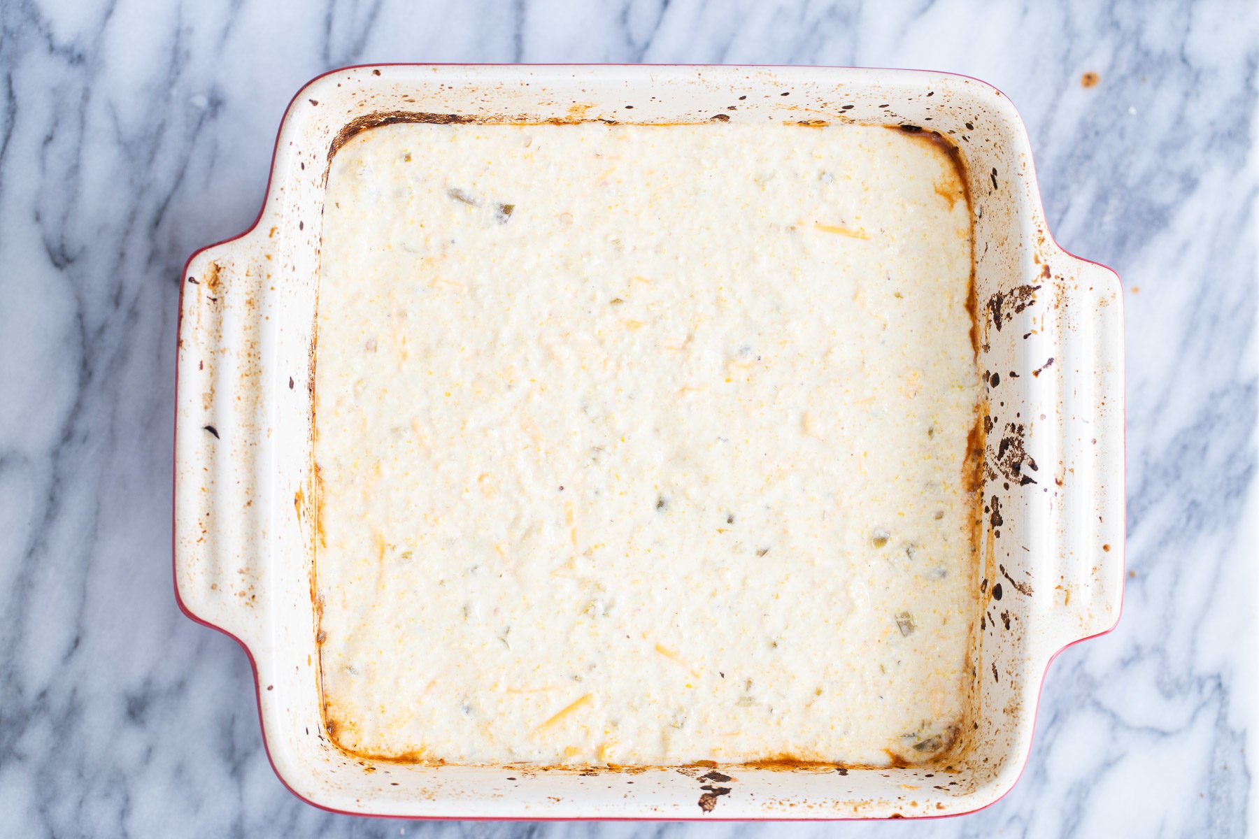 chili cornbread casserole vegan chili cornbread casserole before baking