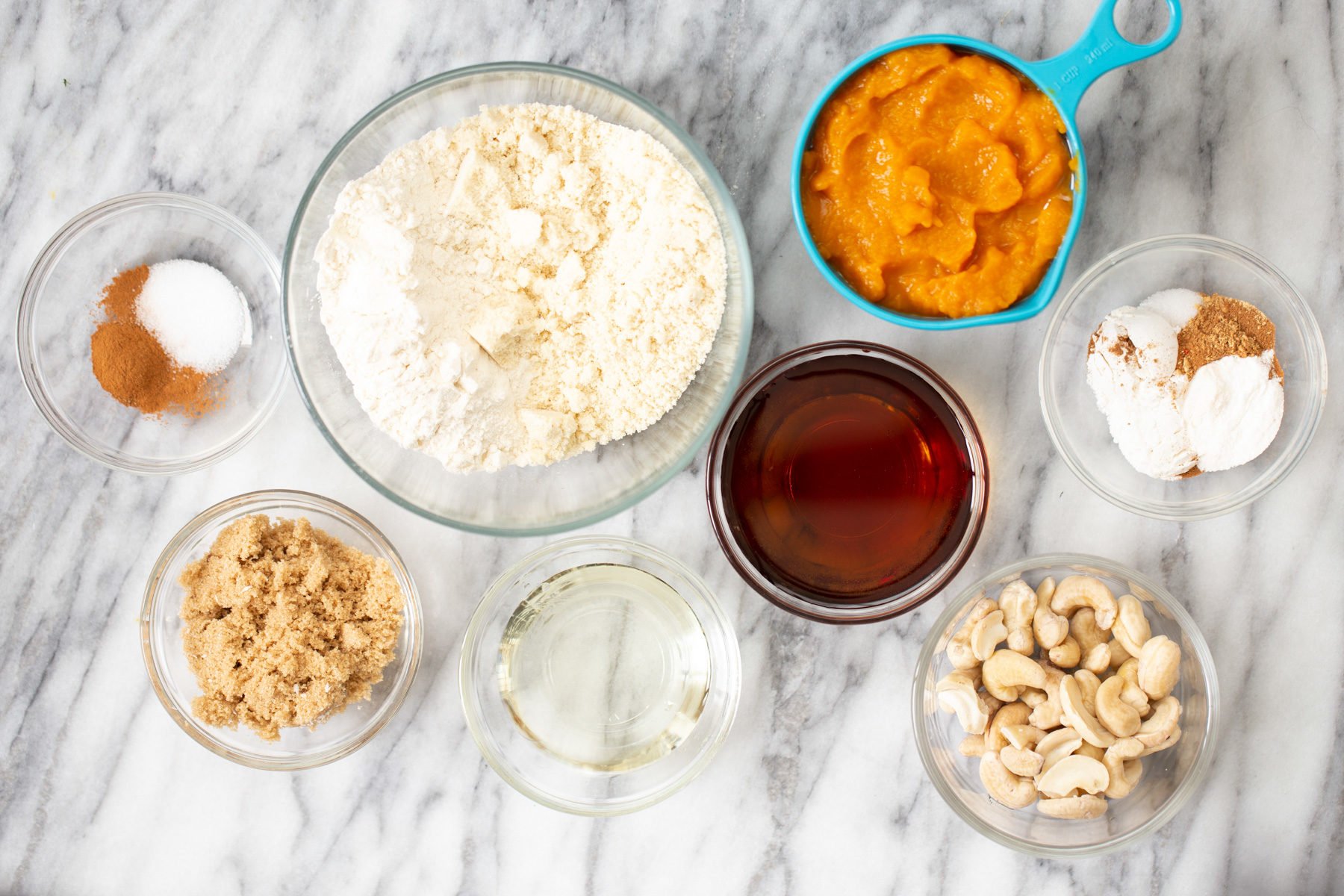 vegan pumpkin pie bars ingredients used for making vegan pumpkin pie bars
