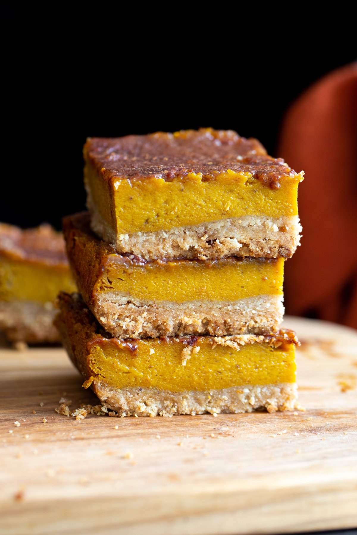 vegan pumpkin pie bars