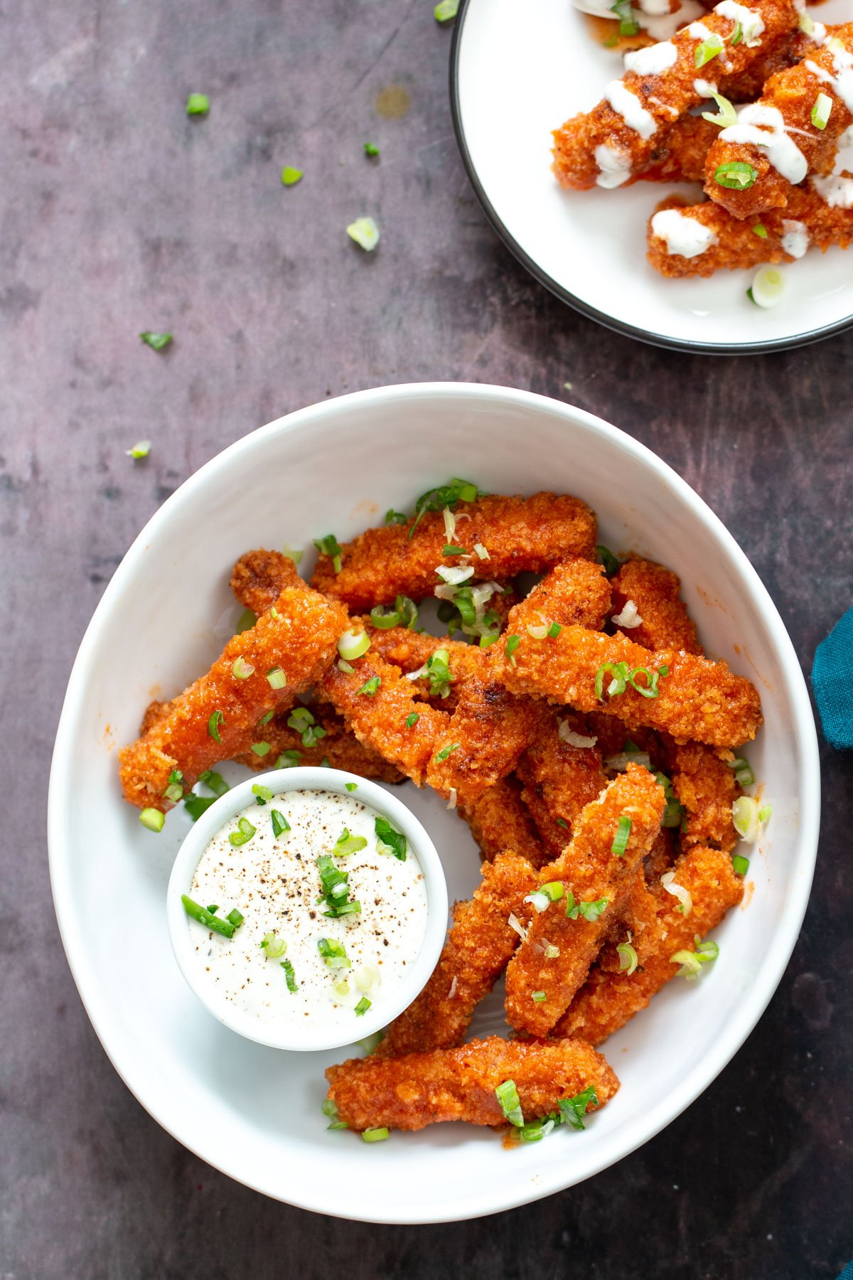 tofu wings  vegan crispy baked firecracker tofu wings served with a vegan ranch dip