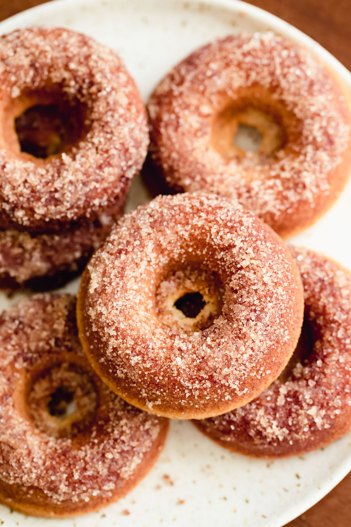 glutenfree donuts recipe a plate of glutenfree vanilla donuts with coated with cinnamon sugar
