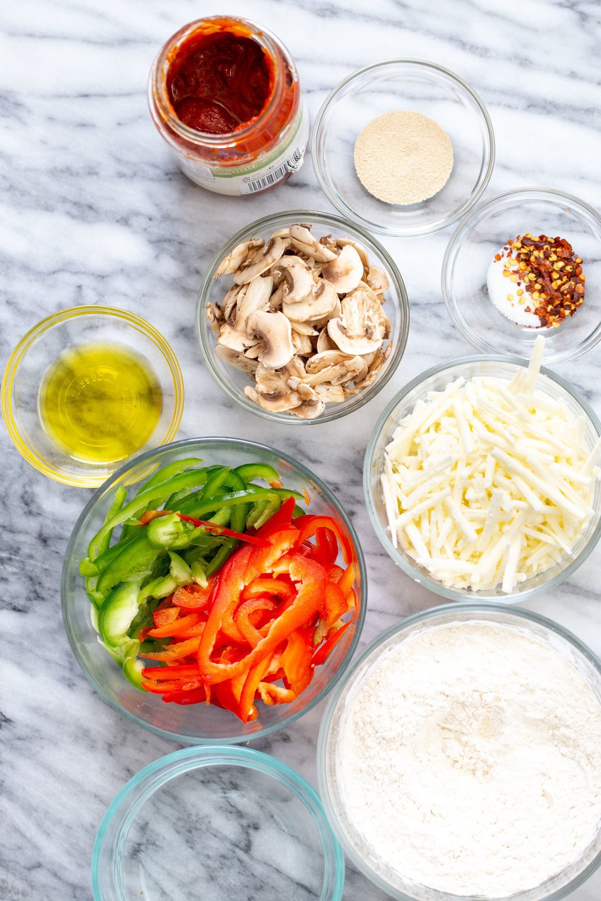 pizza waffles  ingredients needed for making vegan pizza waffles