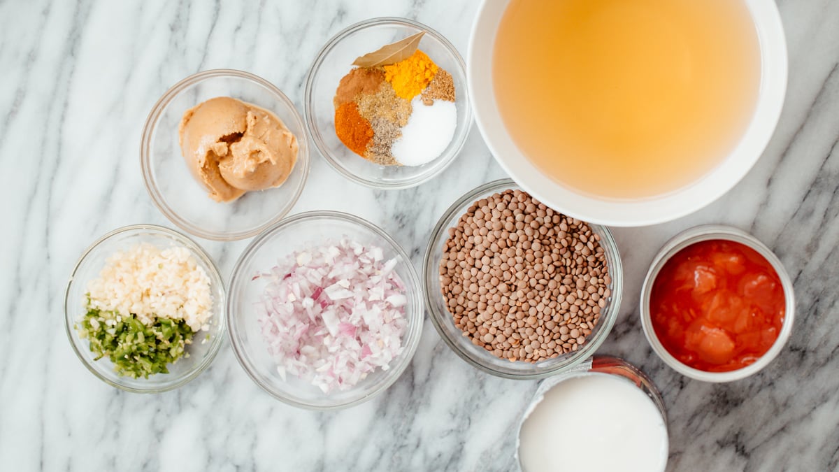 lentil casserole ingredients needed for making vegan lentil casserole