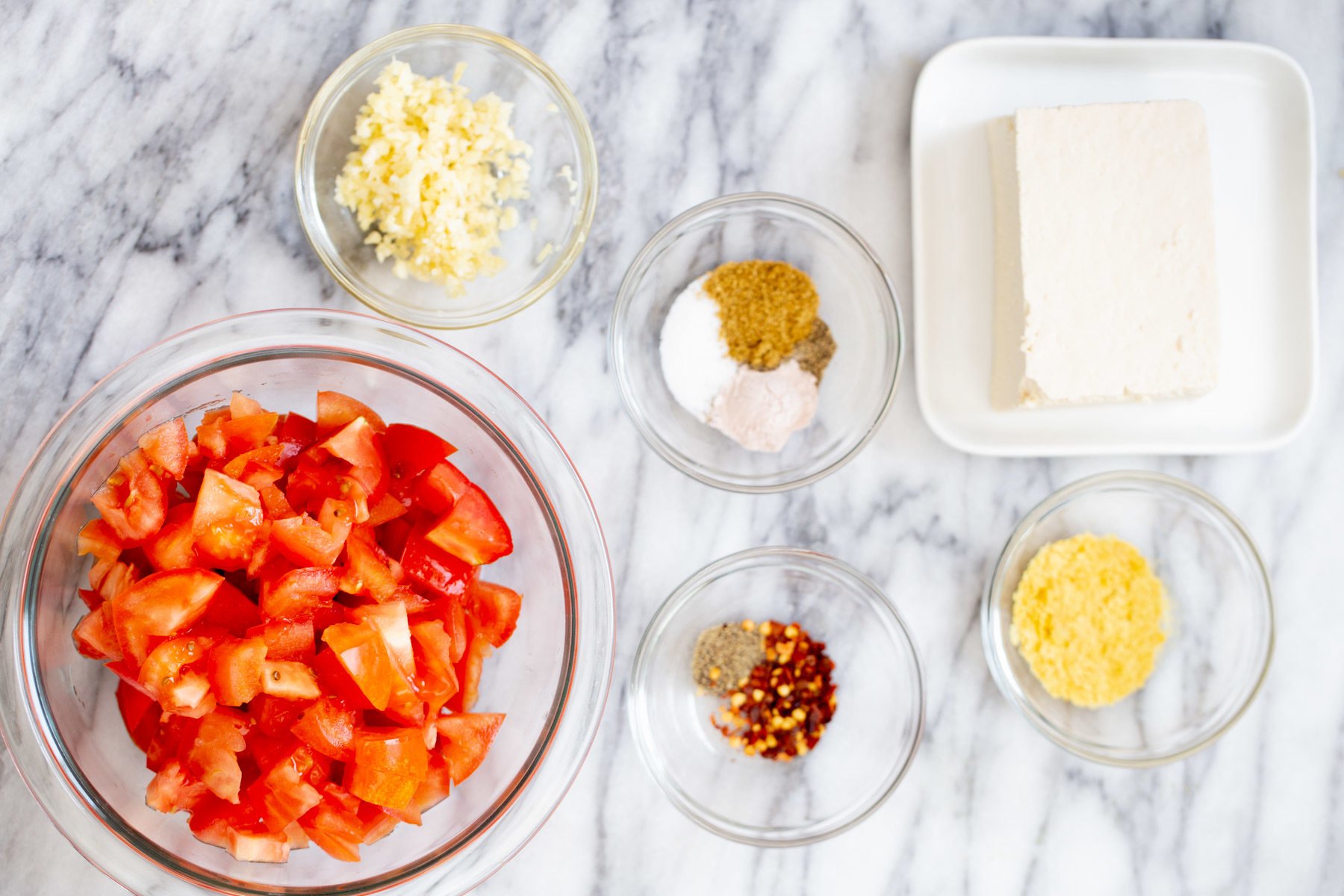 ingredients needed for making vegan eggs in purgatory