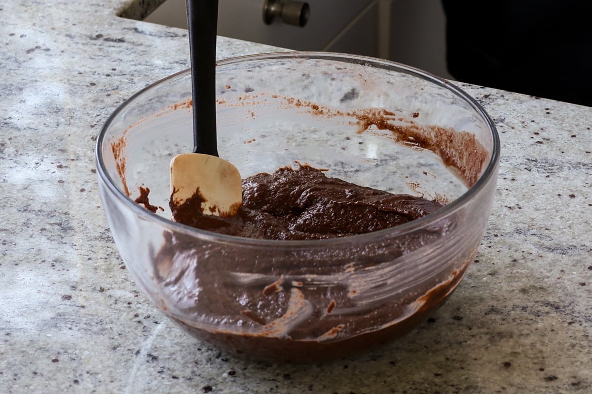 vegan gluten-free cupcake batter after mixing