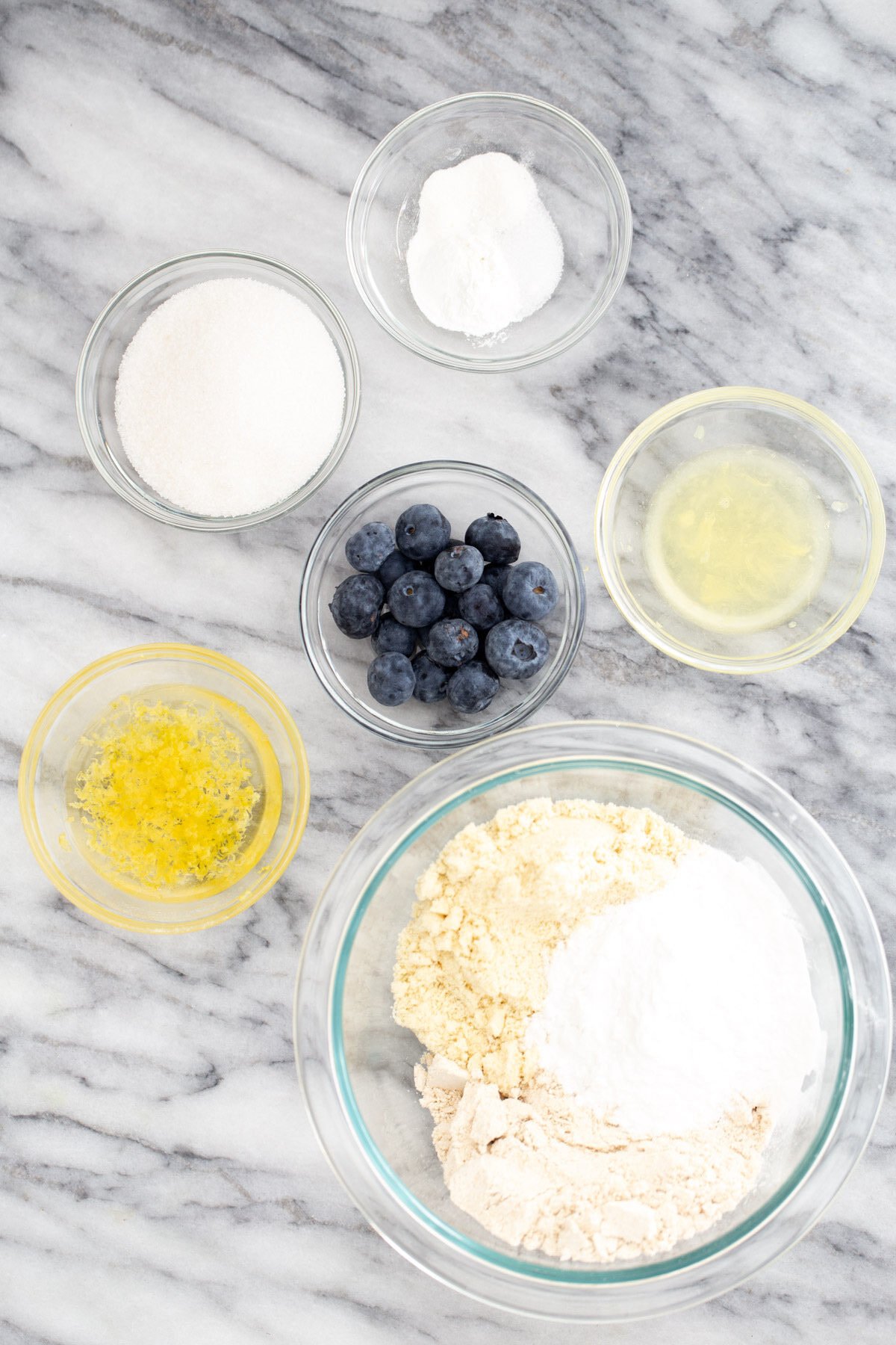 lemon blueberry waffles  ingredients needed for making glutenfree vegan lemon blueberry waffles
