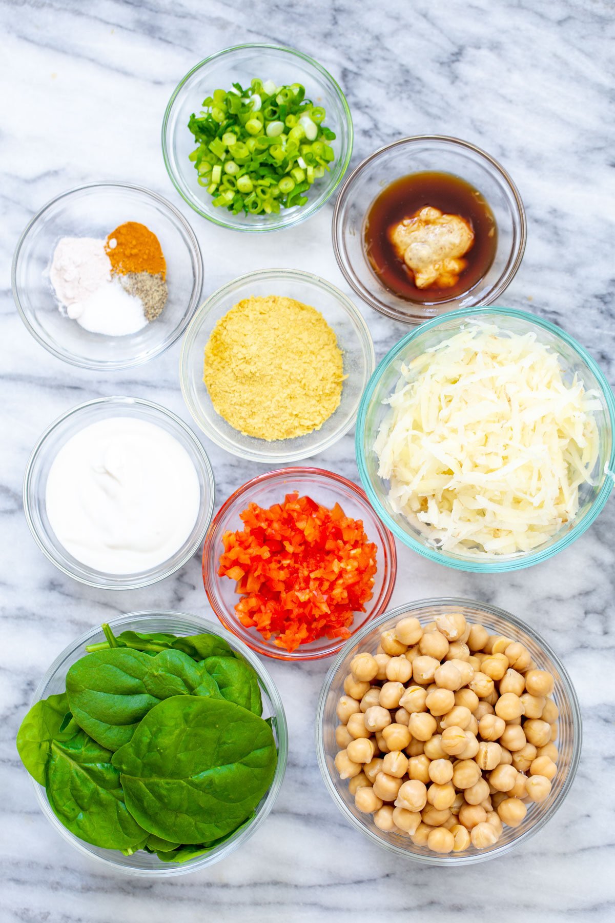 chickpea breakfast  ingredients used to make vegan chickpea breakfast rolls