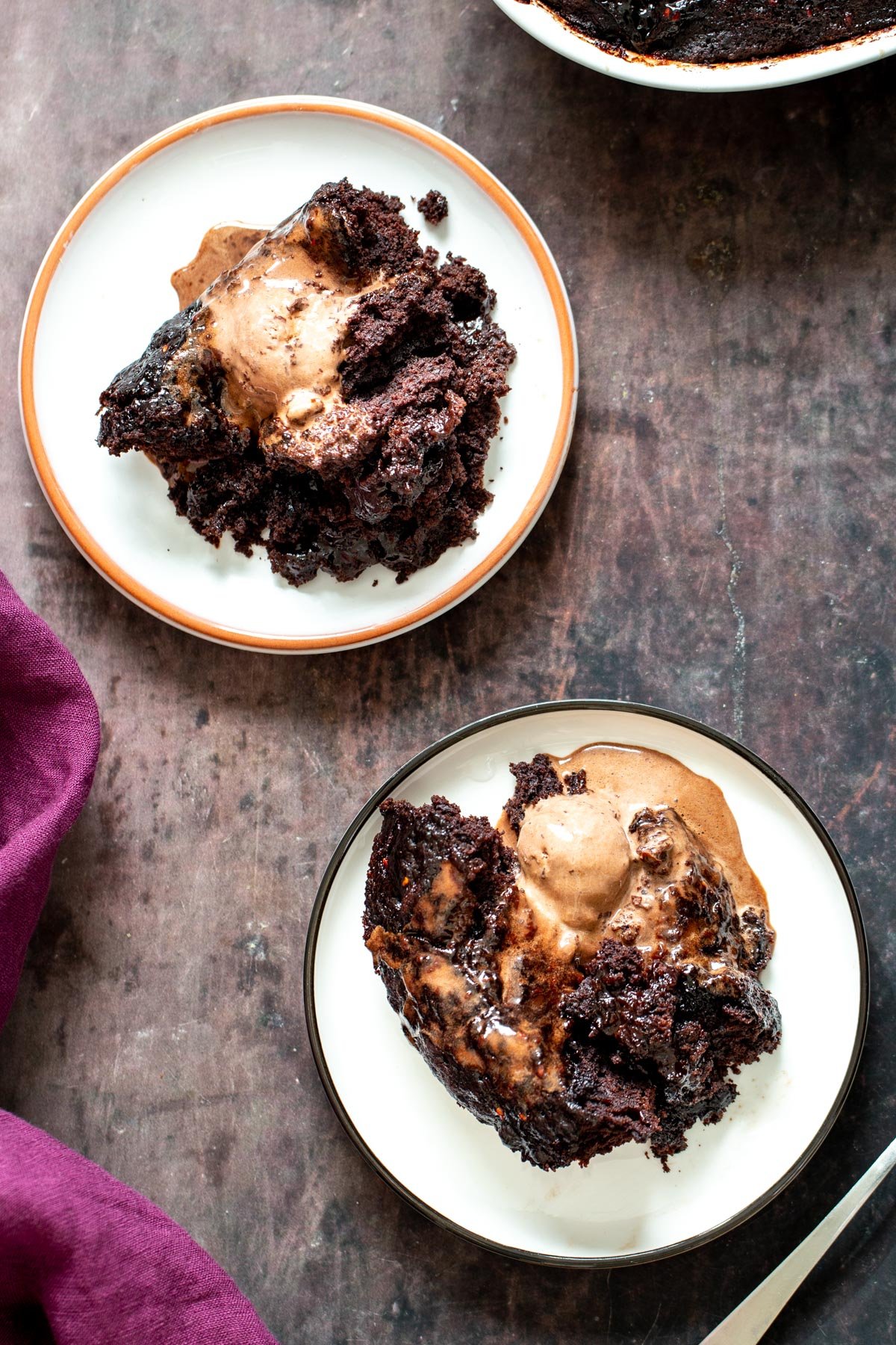 vegan self saucing pudding two servings of self saucing black forest chocolate pudding cake