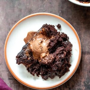 vegan self saucing chocolate pudding