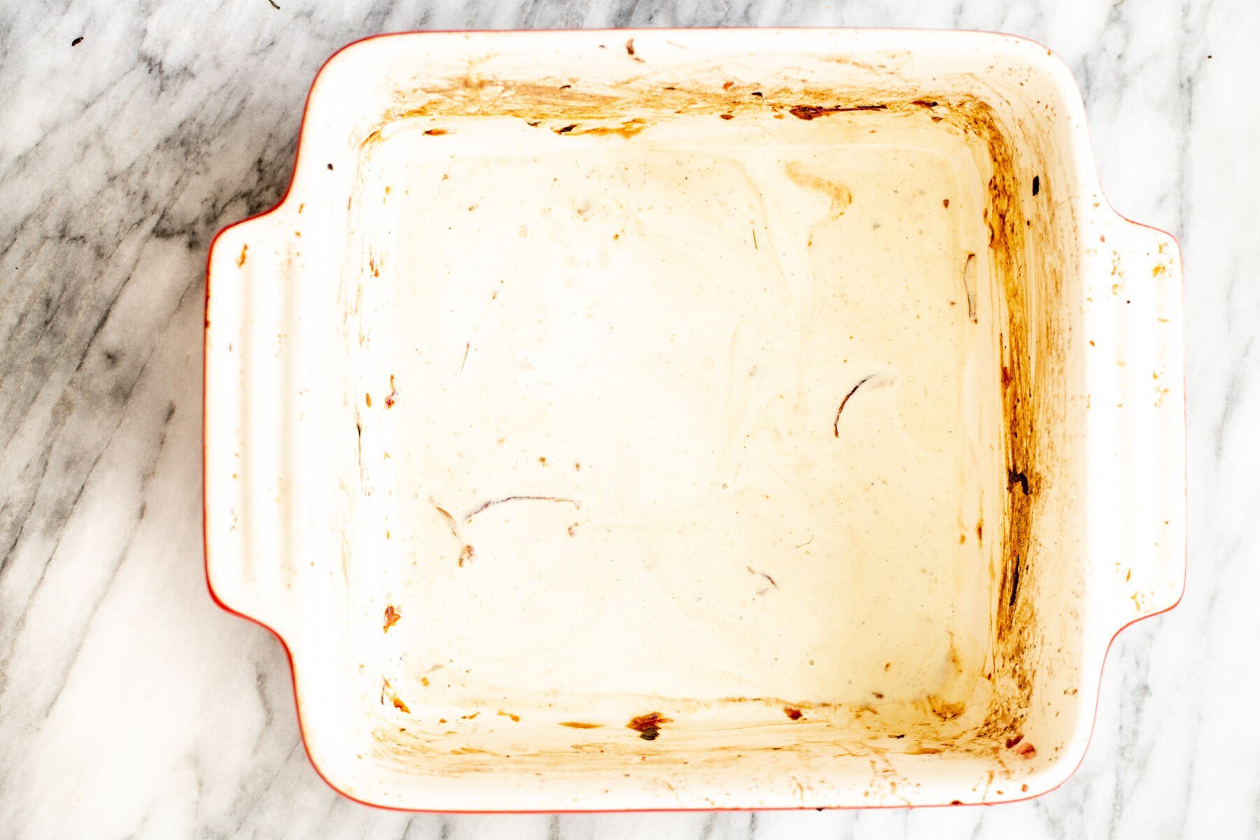 vegan lasagna being assembled