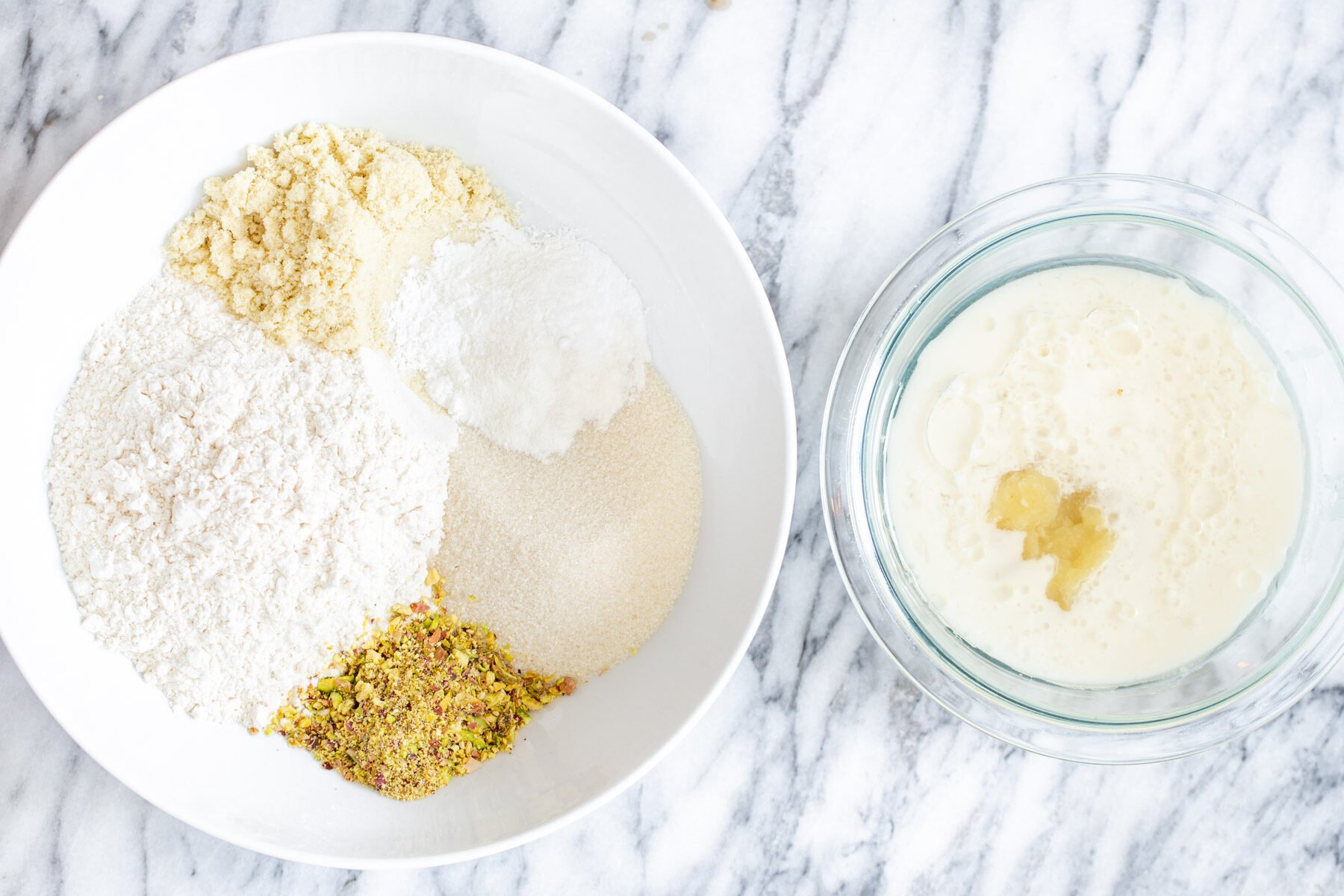 ingredients needed for making batter for vegan tres leches cake