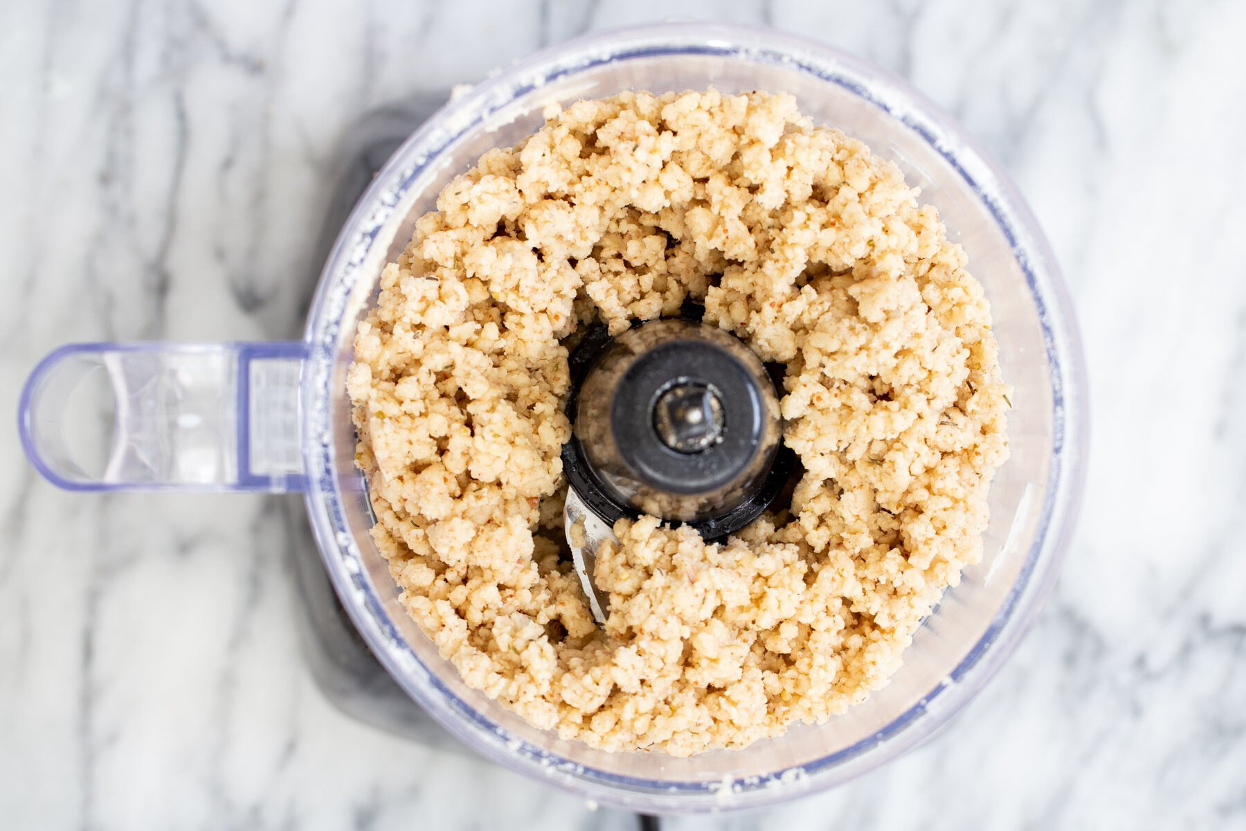 vegan pie pastry in a food processor