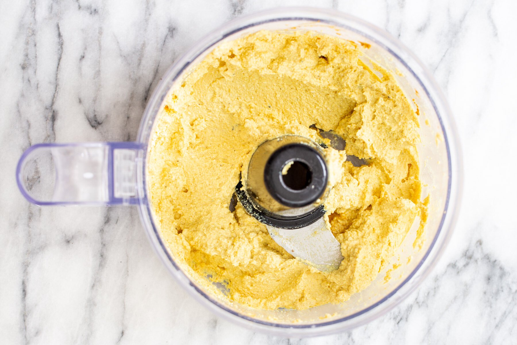 vegan quiche recipe  tofu filling in a food processor