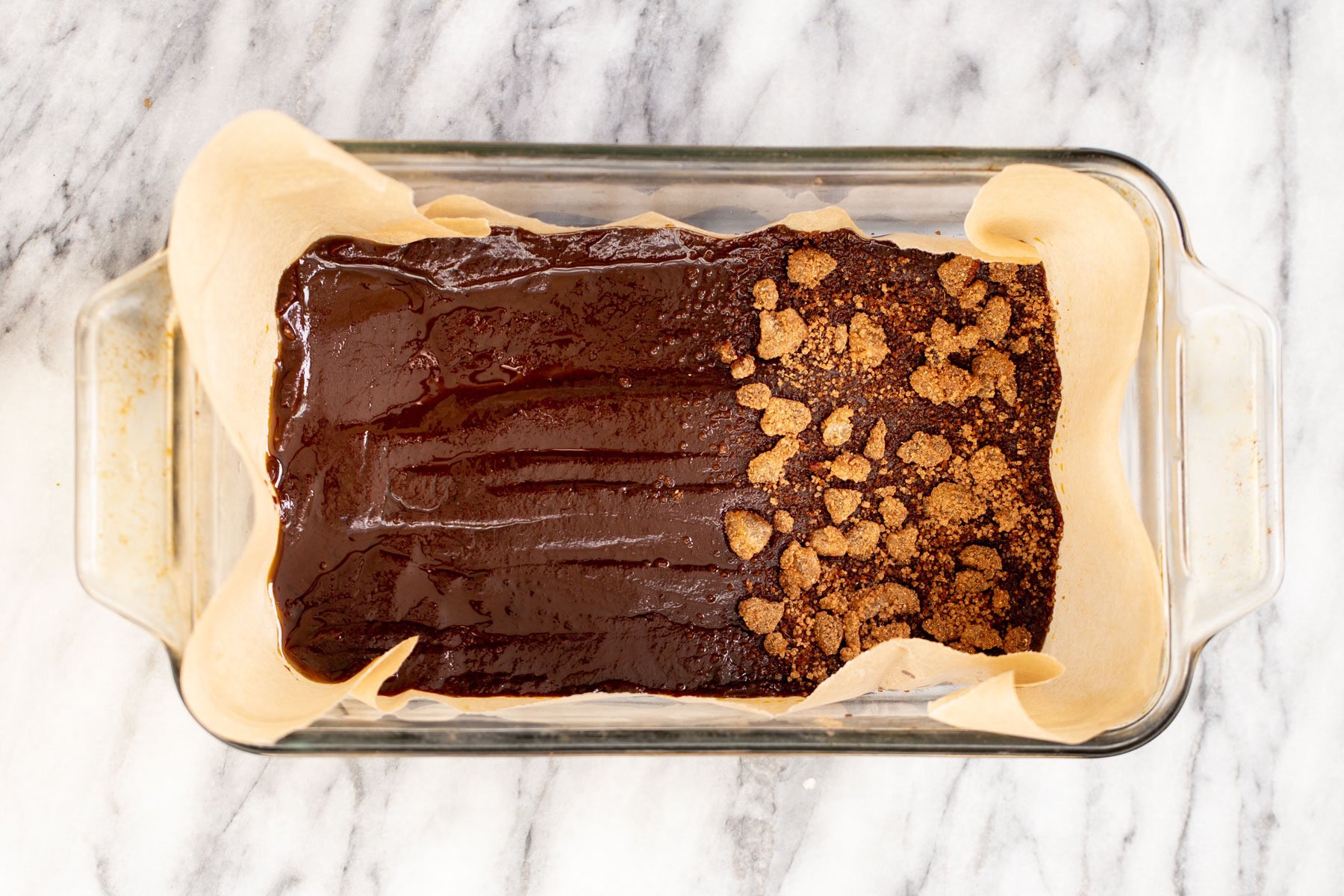 pumpkin chocolate fudge topped with brown sugar and cristallyzed ginger
