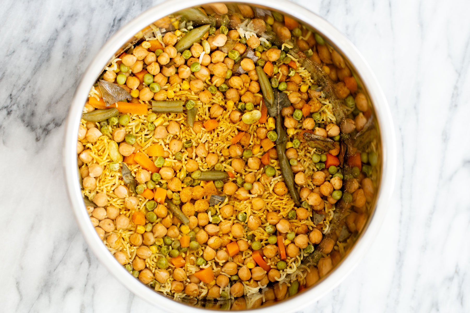 chickpea fried rice chickpea fried rice in an Instant Pot