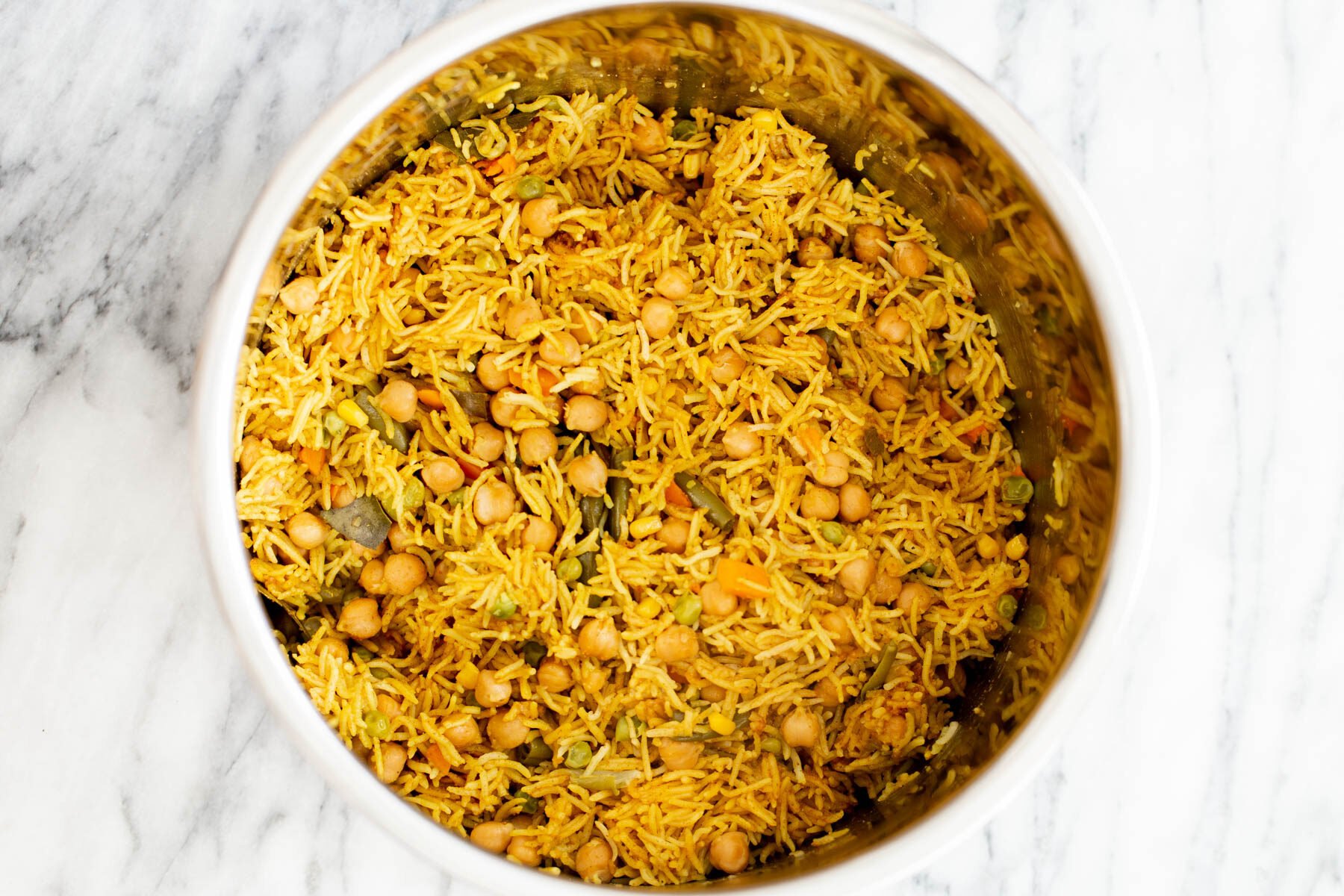 chickpea fried rice chickpea fried rice in an Instant Pot