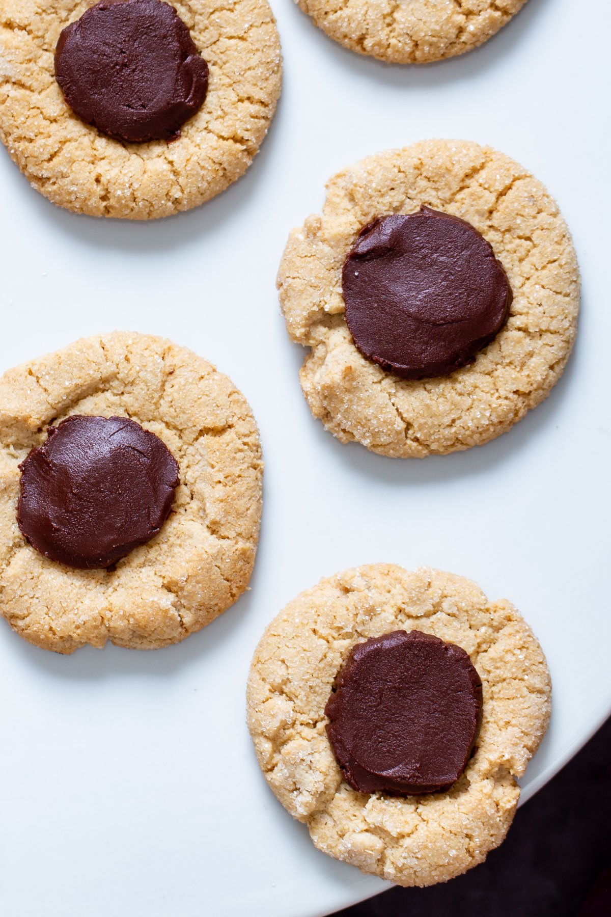 gluten free thumbprint cookies vegan gluten free thumbprint cookies with chocolate center
