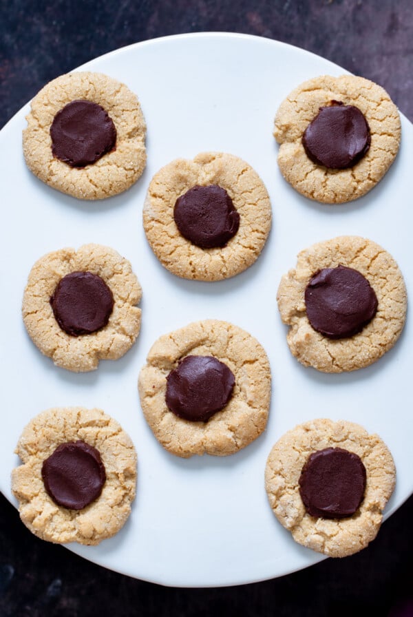 vegan glutenfree thumbprint cookies