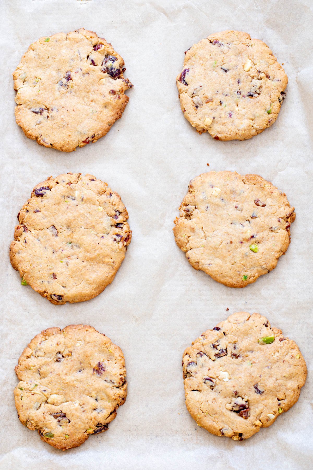 cookie mix in a jar  date nut cookies on a baking sheet