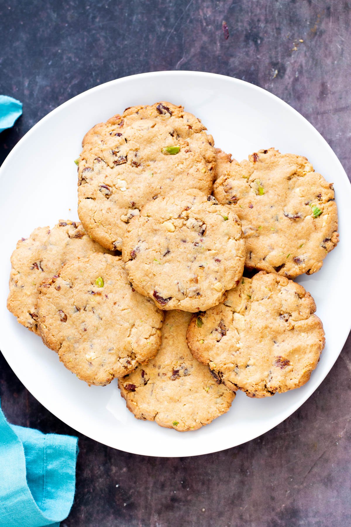 cookie mix in a jar date nut cookies with nuts and dried fruit on a white plate