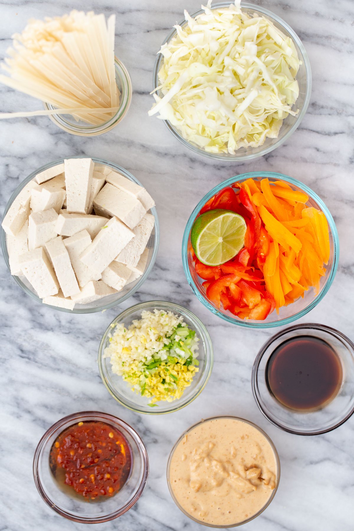 ingredients for making peanut butter noodle casserole