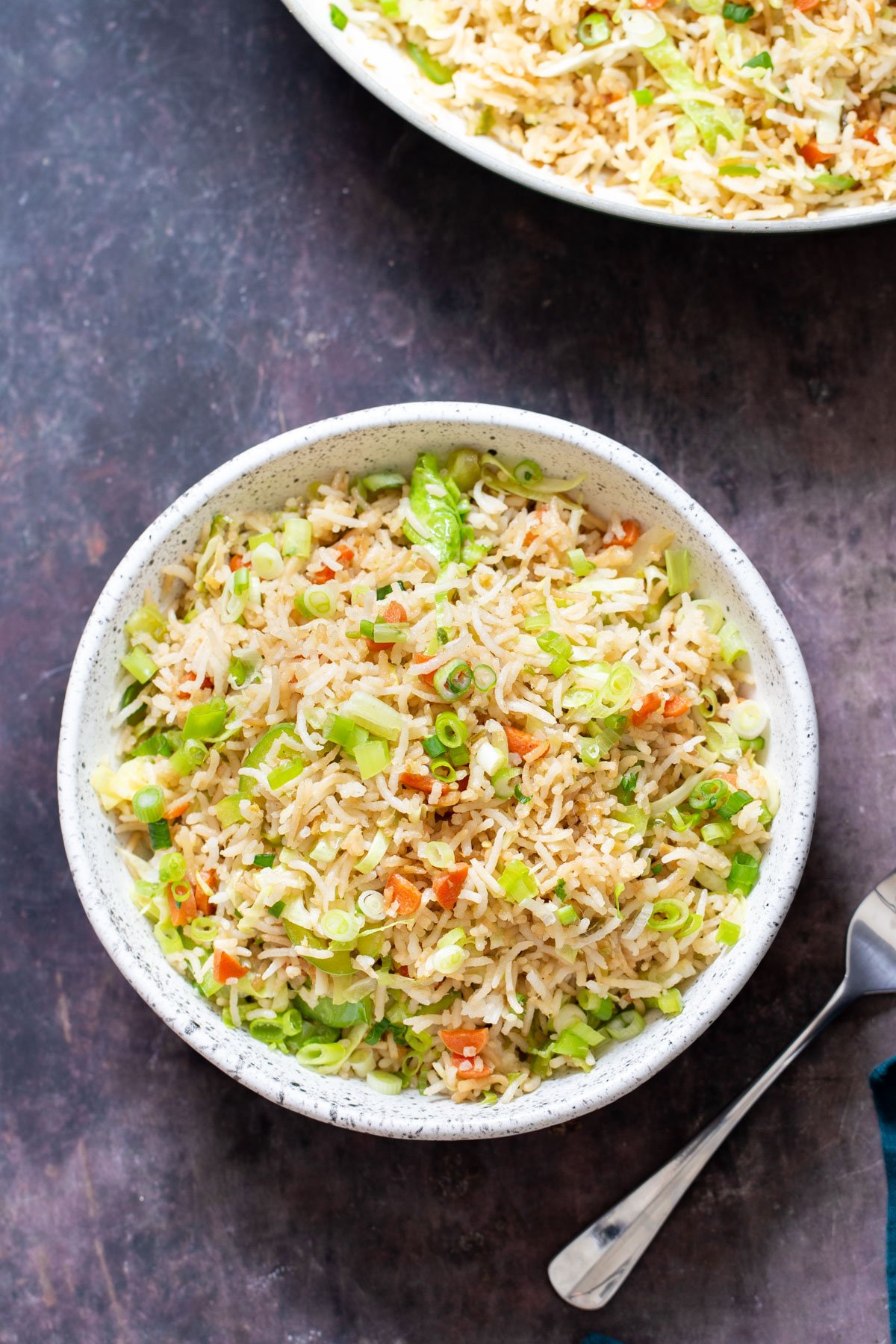 Indo Chinese Fried Rice in two bowl