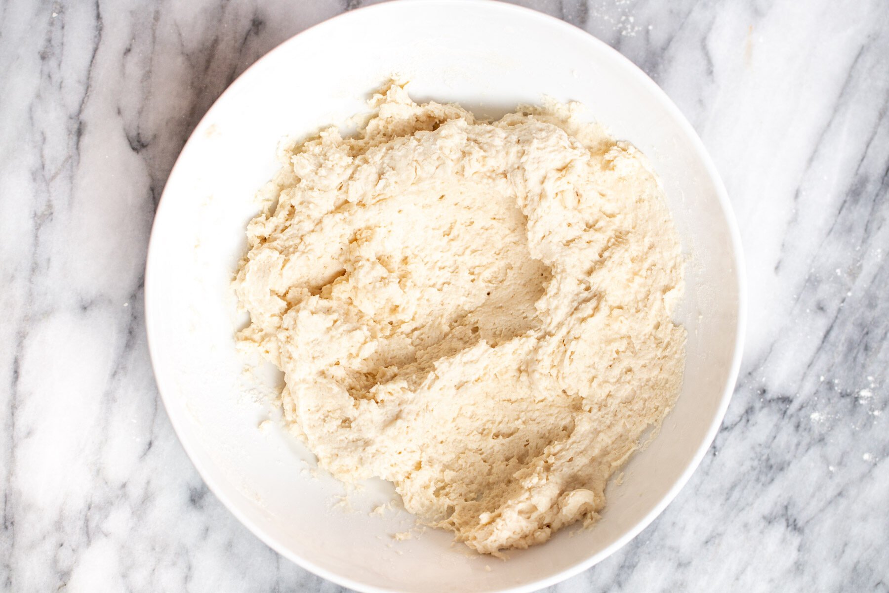 vegan garlic naan bread dough