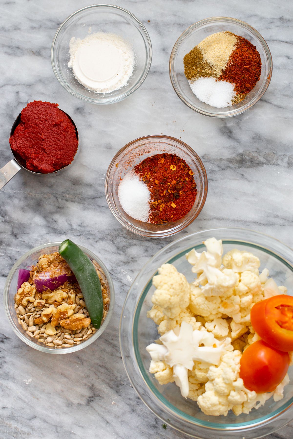 ingredients needed for making vegan enchiladas
