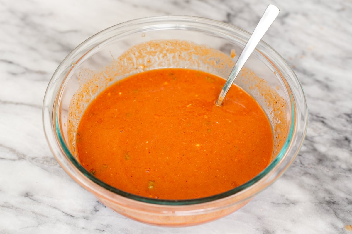 masala sauce in a glass dish